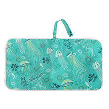 Load image into Gallery viewer, OhBabyKa Baby Diaper Bags Printed Double Zippered Wet/Dry Bag Waterproof Wet Cloth Diaper Backpack Reusable Diaper Cover WetBag