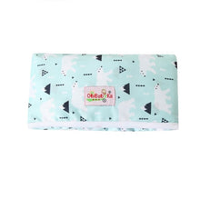 Load image into Gallery viewer, OhBabyKa Baby Diaper Bags Printed Double Zippered Wet/Dry Bag Waterproof Wet Cloth Diaper Backpack Reusable Diaper Cover WetBag
