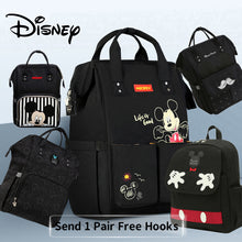 Load image into Gallery viewer, Disney Diaper Bag Backpack For Moms Baby Bag Maternity For Baby Care Nappy Bag Travel Stroller USB Heating Send Free 1Piar Hooks