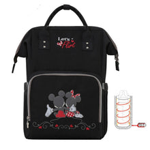Load image into Gallery viewer, Disney Diaper Bag Backpack For Moms Baby Bag Maternity For Baby Care Nappy Bag Travel Stroller USB Heating Send Free 1Piar Hooks