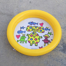 Load image into Gallery viewer, 65*65cm Play Ball Pool Baby swimming Pool Child Summer kid Water Toys inflatable Bath Tub Round lovely animal printed bottom