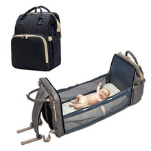 Load image into Gallery viewer, 2020New 4 In1 Baby Backpack Convertible Lightweight Baby Diaper Bag Bed Multi-purpose Travel Waterproof Storage Bag For Stroller