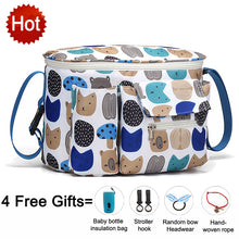 Load image into Gallery viewer, SeckinDogan Baby Stroller Bag Large Capacity Diaper Bags Outdoor Travel Hanging Carriage Mommy Bag Infant Care Organizer