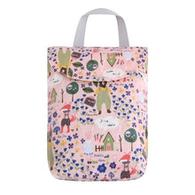 Load image into Gallery viewer, OhBabyKa Baby Diaper Bags Printed Double Zippered Wet/Dry Bag Waterproof Wet Cloth Diaper Backpack Reusable Diaper Cover WetBag
