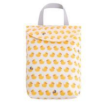 Load image into Gallery viewer, OhBabyKa Baby Diaper Bags Printed Double Zippered Wet/Dry Bag Waterproof Wet Cloth Diaper Backpack Reusable Diaper Cover WetBag
