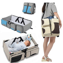 Load image into Gallery viewer, Diaper Bag Moms And Dads Backpack Multifunctional Baby Bed Bags Maternity Nursing Handbag Stroller Bag On Sale
