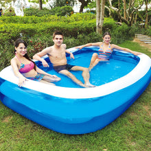 Load image into Gallery viewer, Summer Inflatable Family Kids Children Adult Play Bathtub Water Swimming Pool Large Family PVC Square Floating Swimming Pool
