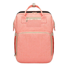 Load image into Gallery viewer, 2in1 Multifunctional Diaper Bag Backpack Travel Portable Large Capacity Shoulder Mommy Folding Crib Bags Waterproof Stylish Pack

