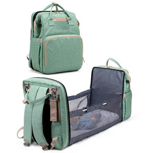 Load image into Gallery viewer, Diaper Bag Moms and Dads Backpack Multifunctional Baby Bed Bags Maternity Nursing Handbag Stroller Bag Drop Ship
