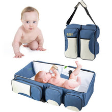 Load image into Gallery viewer, Diaper Bag Moms and Dads Backpack Multifunctional Baby Bed Bags Maternity Nursing Handbag Stroller Bag Drop Ship
