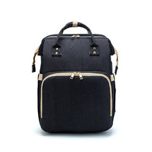 Load image into Gallery viewer, 2in1 Multifunctional Diaper Bag Backpack Travel Portable Large Capacity Shoulder Mommy Folding Crib Bags Waterproof Stylish Pack

