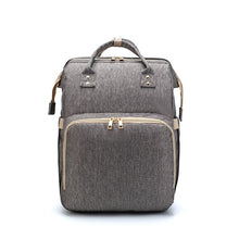 Load image into Gallery viewer, 2in1 Multifunctional Diaper Bag Backpack Travel Portable Large Capacity Shoulder Mommy Folding Crib Bags Waterproof Stylish Pack
